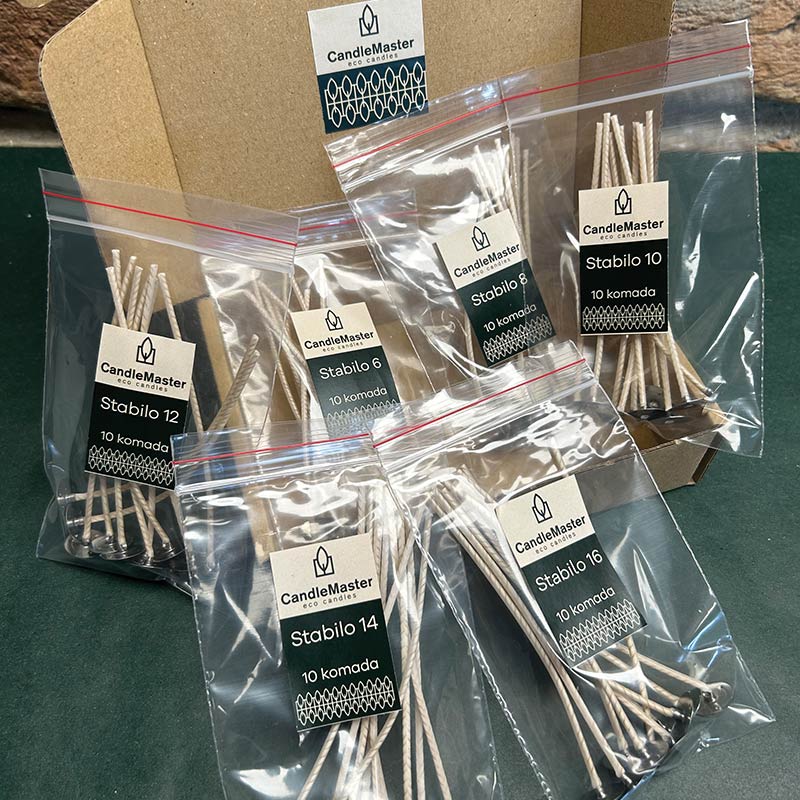 Fitilj za svijeće Stabilo 6×10